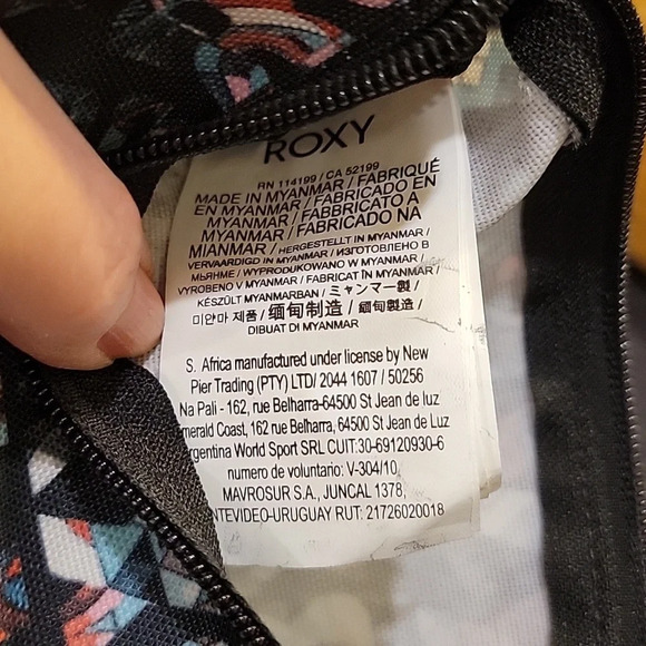 Roxy Multicolor Zip Up Pencil Case Handle - Picture 3 of 6